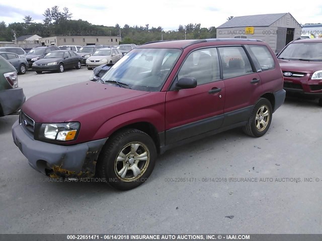JF1SG63633H766369 - 2003 SUBARU FORESTER 2.5X RED photo 2