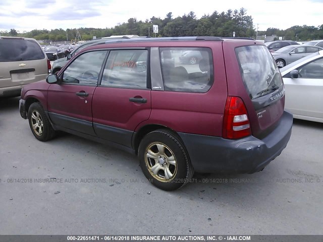 JF1SG63633H766369 - 2003 SUBARU FORESTER 2.5X RED photo 3