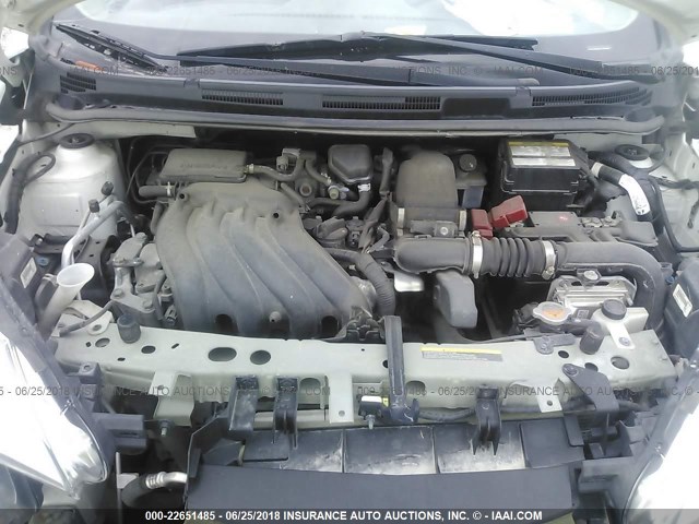 3N1CE2CPXEL371294 - 2014 NISSAN VERSA NOTE S/S PLUS/SV/SL WHITE photo 10