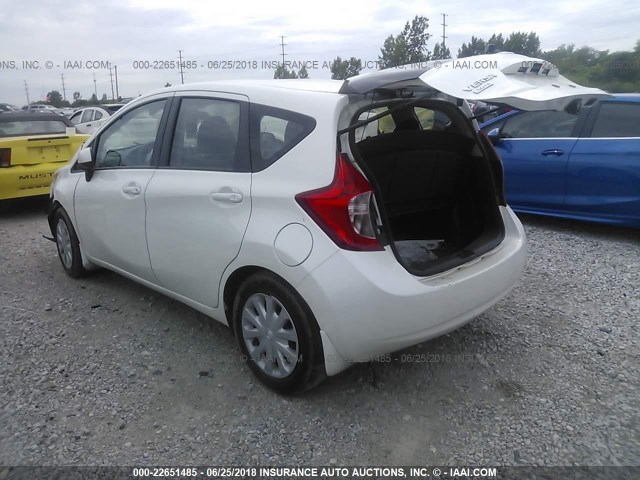 3N1CE2CPXEL371294 - 2014 NISSAN VERSA NOTE S/S PLUS/SV/SL WHITE photo 3
