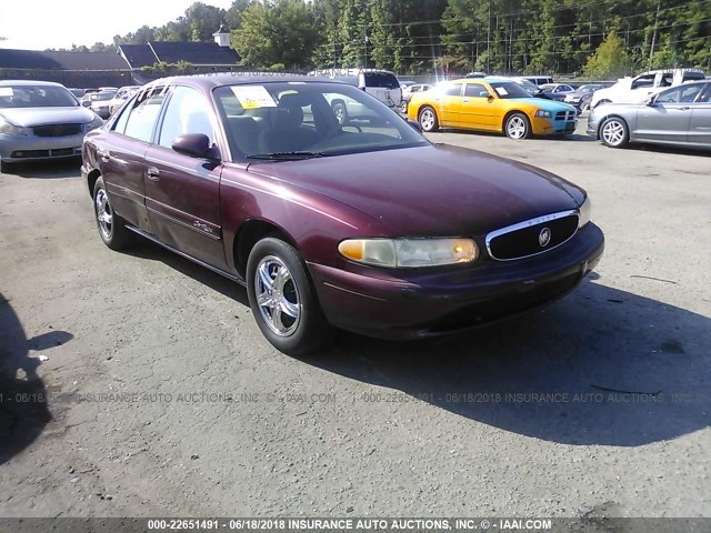 2G4WS52J911312536 - 2001 BUICK CENTURY CUSTOM BURGUNDY photo 1