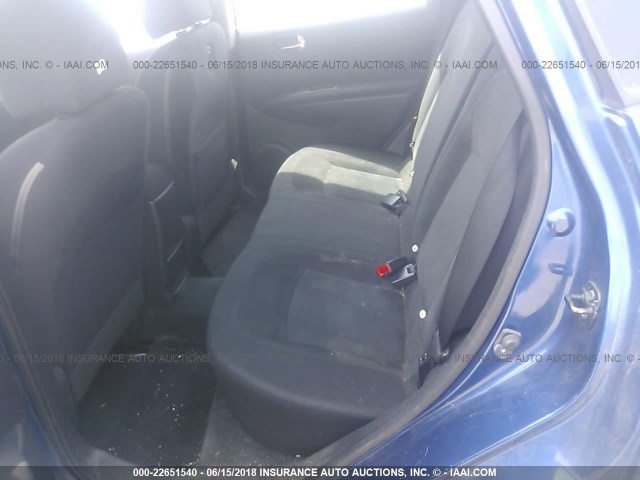 JN8AS58V09W169137 - 2009 NISSAN ROGUE S/SL BLUE photo 8