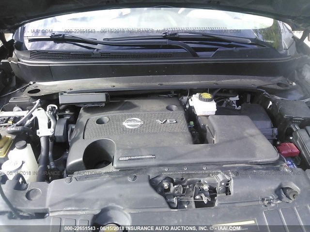 5N1AR2MM9DC601636 - 2013 NISSAN PATHFINDER S/SV/SL/PLATINUM BLACK photo 10