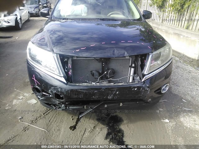 5N1AR2MM9DC601636 - 2013 NISSAN PATHFINDER S/SV/SL/PLATINUM BLACK photo 6