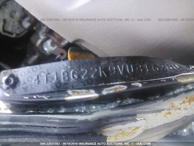 4T1BG22K9VU816280 - 1997 TOYOTA CAMRY CE/LE/XLE 棕色 照片 9