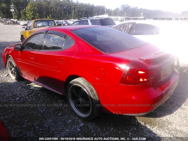 2G2WP552881106696 - 2008 PONTIAC GRAND PRIX RED photo 3