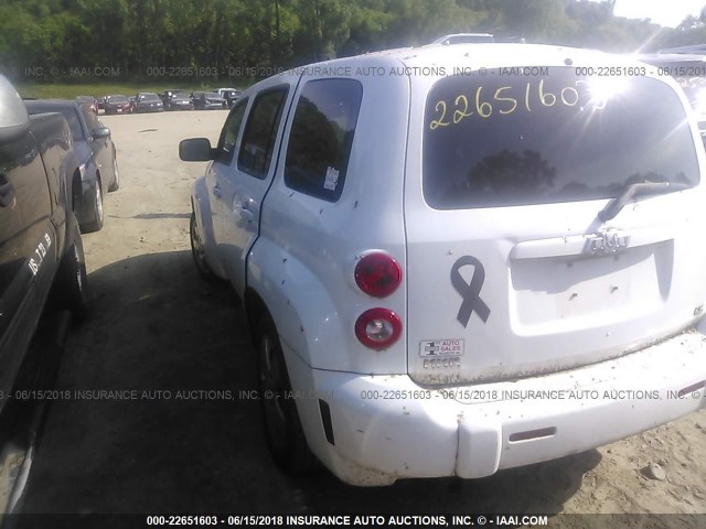3GNDA13D58S539079 - 2008 CHEVROLET HHR LS WHITE photo 3