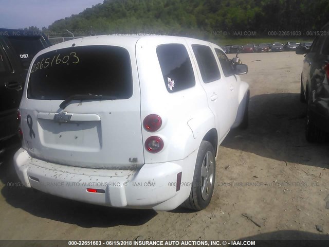 3GNDA13D58S539079 - 2008 CHEVROLET HHR LS WHITE photo 4