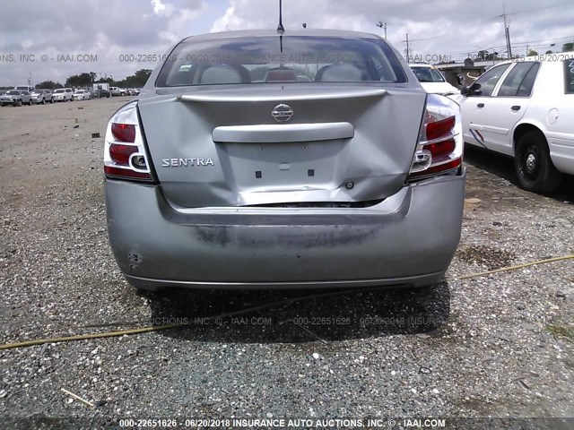 3N1AB61E48L616488 - 2008 NISSAN SENTRA 2.0/2.0S/2.0SL GRAY photo 6