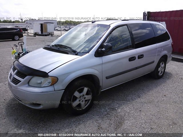 1D4GP24RX5B423133 - 2005 DODGE GRAND CARAVAN SE SILVER photo 2