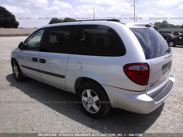 1D4GP24RX5B423133 - 2005 DODGE GRAND CARAVAN SE SILVER photo 3