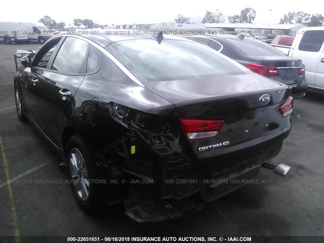 5XXGT4L3XJG212018 - 2018 KIA OPTIMA LX/S MAROON photo 3