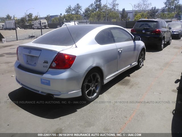 JTKDE177150047761 - 2005 TOYOTA SCION TC 银色 照片 4