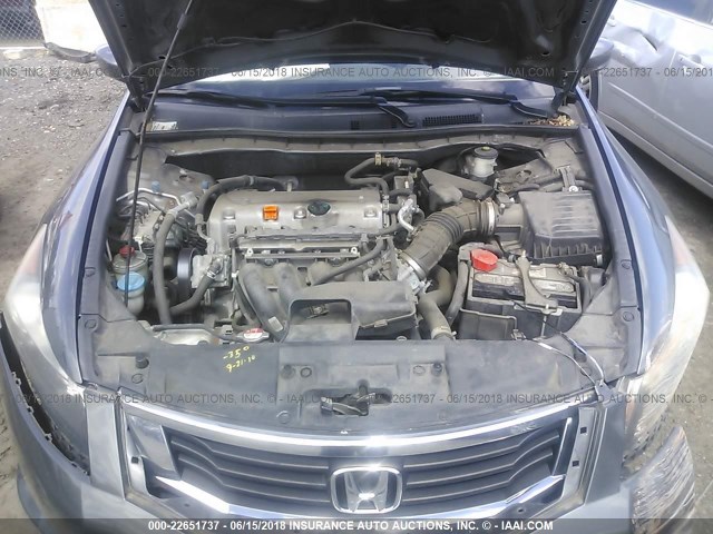 1HGCP26448A115416 - 2008 HONDA ACCORD LXP GRAY photo 10