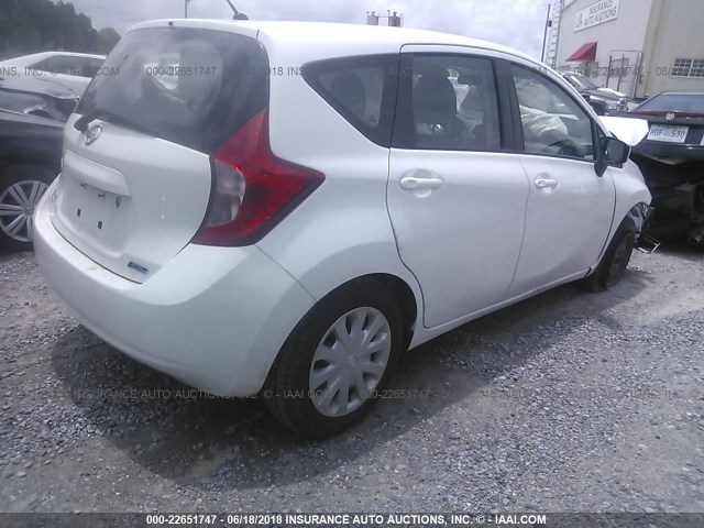 3N1CE2CP2GL374953 - 2016 NISSAN VERSA NOTE S/S PLUS/SV/SL/SR WHITE photo 4