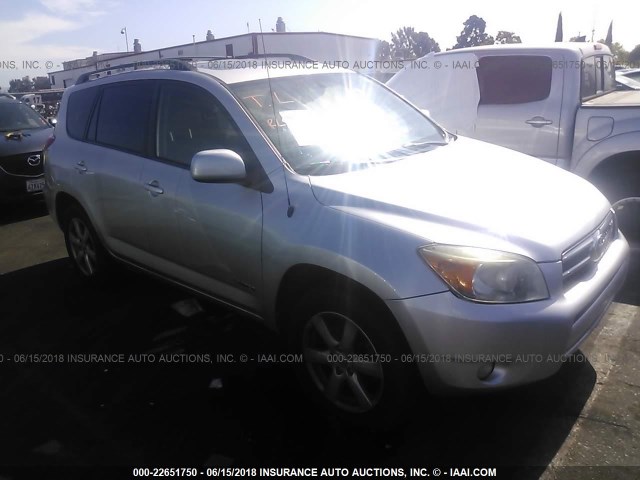 JTMBK31V675018627 - 2007 TOYOTA RAV4 LIMITED SILVER photo 1