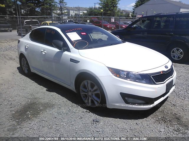 5XXGN4A75DG245867 - 2013 KIA OPTIMA EX WHITE photo 1