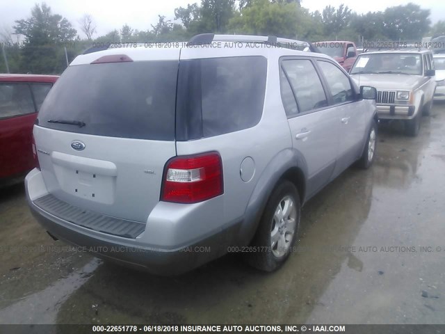 1FMZK02145GA73633 - 2005 FORD FREESTYLE SEL SILVER photo 4