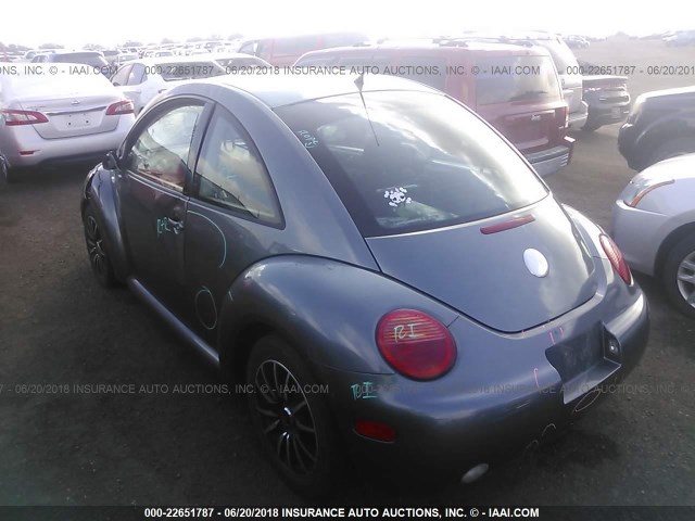 3VWBK21C83M428369 - 2003 VOLKSWAGEN NEW BEETLE GL 灰色 照片 3