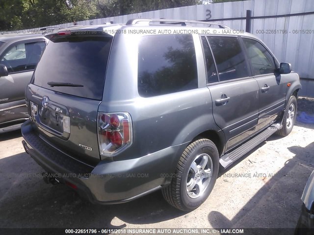 5FNYF18378B006641 - 2008 HONDA PILOT SE GRAY photo 4