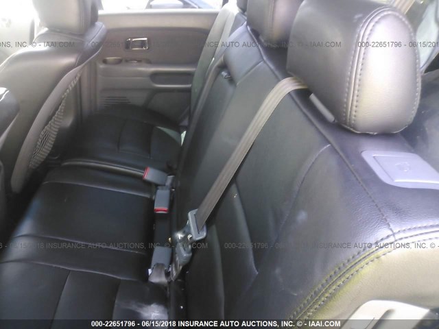 5FNYF18378B006641 - 2008 HONDA PILOT SE GRAY photo 8