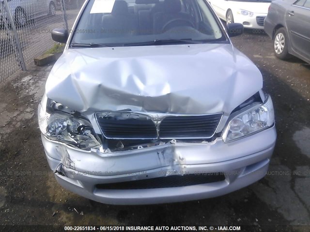 JA3AJ26E13U094868 - 2003 MITSUBISHI LANCER ES SILVER photo 10