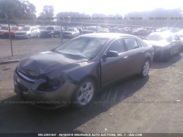 1G1ZB5E10BF341049 - 2011 CHEVROLET MALIBU LS Qəhvəyi foto 2