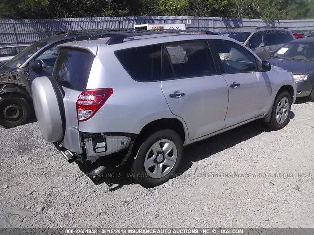 2T3BF4DV5AW072040 - 2010 TOYOTA RAV4 SILVER photo 4