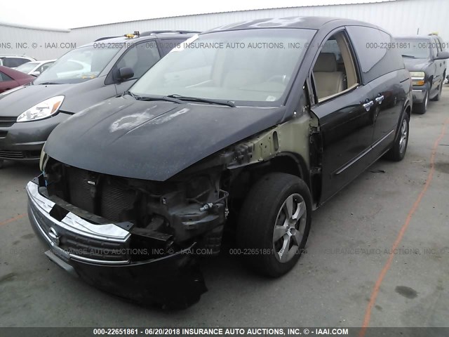 5N1BV28U07N134240 - 2007 NISSAN QUEST S/SE/SL BLACK photo 6