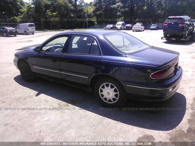 2G4WS52J211102120 - 2001 BUICK CENTURY CUSTOM Dark Blue photo 3