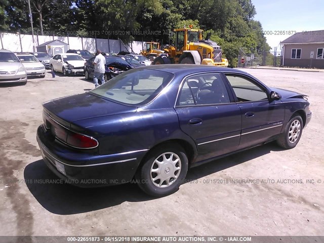 2G4WS52J211102120 - 2001 BUICK CENTURY CUSTOM Dark Blue photo 4