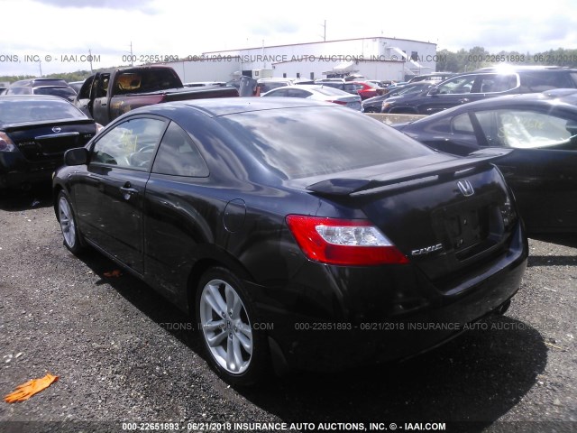 2HGFG21546H702954 - 2006 HONDA CIVIC SI BLACK photo 3