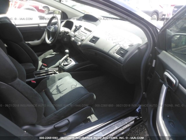 2HGFG21546H702954 - 2006 HONDA CIVIC SI BLACK photo 5