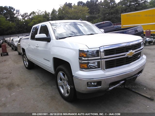 3GCUKREC9FG251185 - 2015 CHEVROLET SILVERADO K1500 LT WHITE photo 1