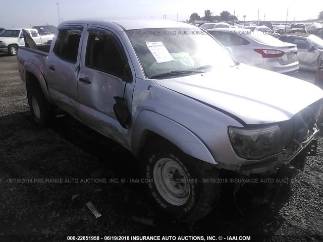 5TELU42NX7Z334256 - 2007 TOYOTA TACOMA DOUBLE CAB 银色 照片 1