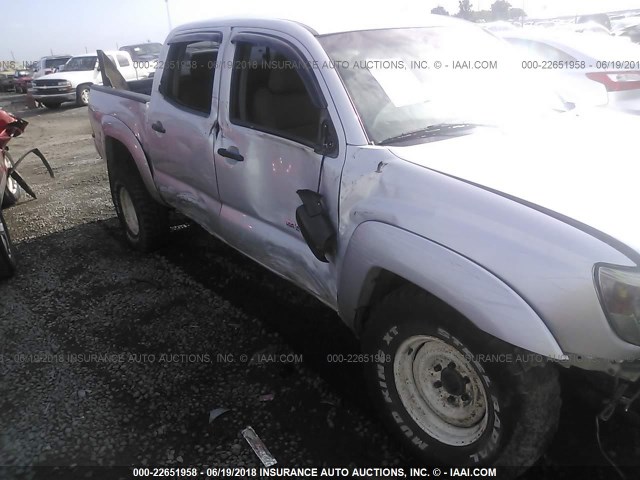 5TELU42NX7Z334256 - 2007 TOYOTA TACOMA DOUBLE CAB 银色 照片 6