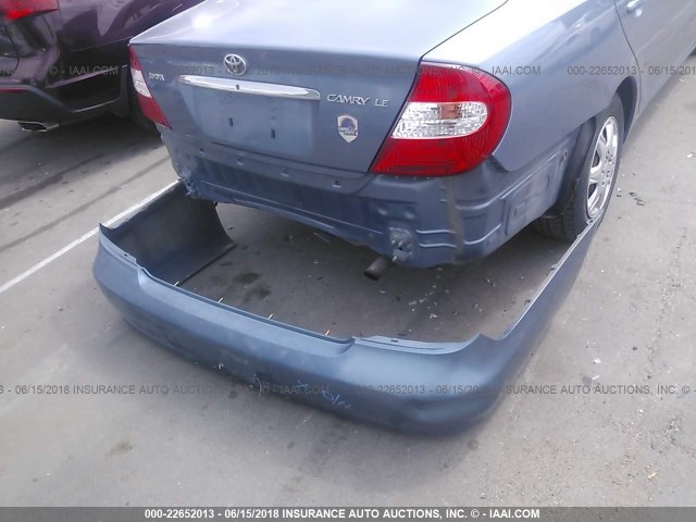 JTDBE32K430154631 - 2003 TOYOTA CAMRY LE/XLE 蓝色 照片 6