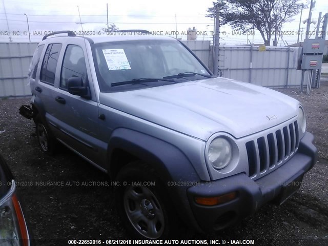 1J4GL48K93W556497 - 2003 JEEP LIBERTY SPORT/FREEDOM SILVER photo 1