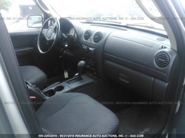 1J4GL48K93W556497 - 2003 JEEP LIBERTY SPORT/FREEDOM ვერცხლისფერი ფოტო 5