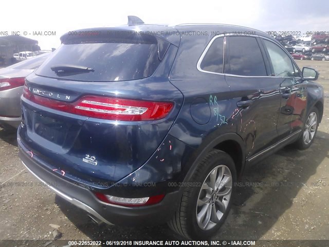 5LMCJ2C93GUJ30334 - 2016 LINCOLN MKC SELECT 蓝色 照片 4
