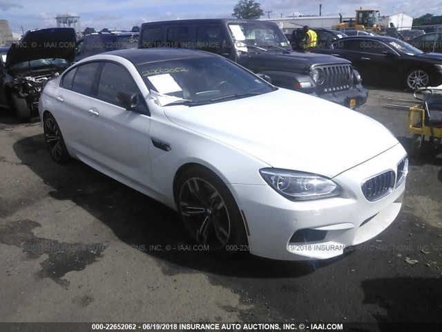 WBS6C9C58ED467432 - 2014 BMW M6 GRAN COUPE WHITE photo 1