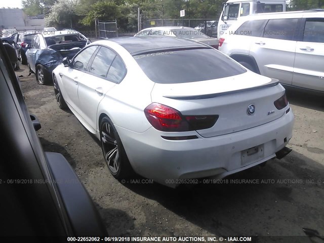 WBS6C9C58ED467432 - 2014 BMW M6 GRAN COUPE WHITE photo 3