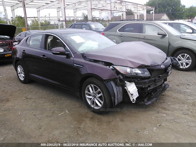 KNAGM4A77B5074749 - 2011 KIA OPTIMA LX PURPLE photo 1