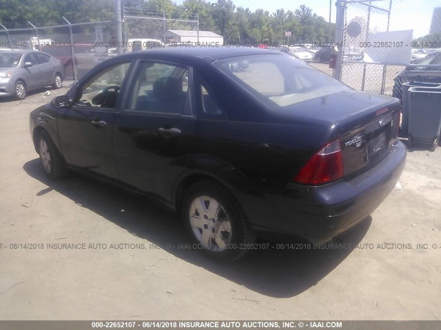 1FAFP34N77W283362 - 2007 FORD FOCUS ZX4/S/SE/SES BLACK photo 3