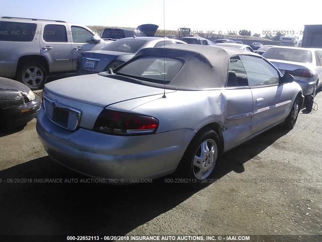 1C3EL45X96N205584 - 2006 CHRYSLER SEBRING SILVER photo 4