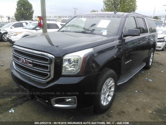 1GKS2HKC7FR217983 - 2015 GMC YUKON XL K1500 SLT BLACK photo 2