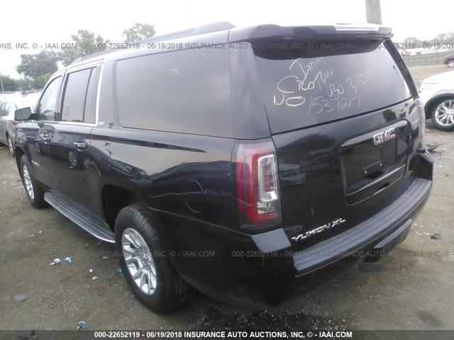 1GKS2HKC7FR217983 - 2015 GMC YUKON XL K1500 SLT BLACK photo 3