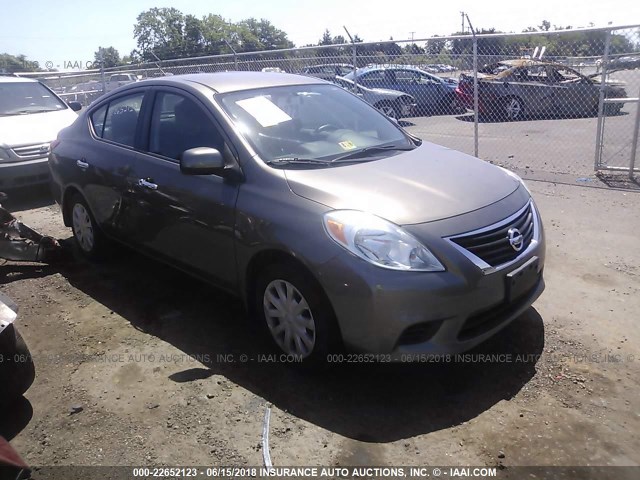 3N1CN7AP6CL894177 - 2012 NISSAN VERSA S/SV/SL GRAY photo 1