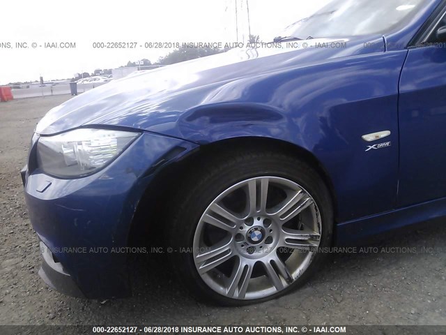 WBAPK7C55BF196197 - 2011 BMW 328 XI BLUE photo 6