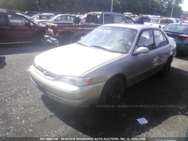 1NXBR12E7XZ292743 - 1999 TOYOTA COROLLA VE/CE/LE GOLD photo 2